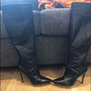VIA SPIGA/Black/Leather/High Heeled/Boots